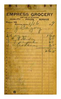 Musings About 90-Year-Old Grocery Receipts - The Anchorage Museum