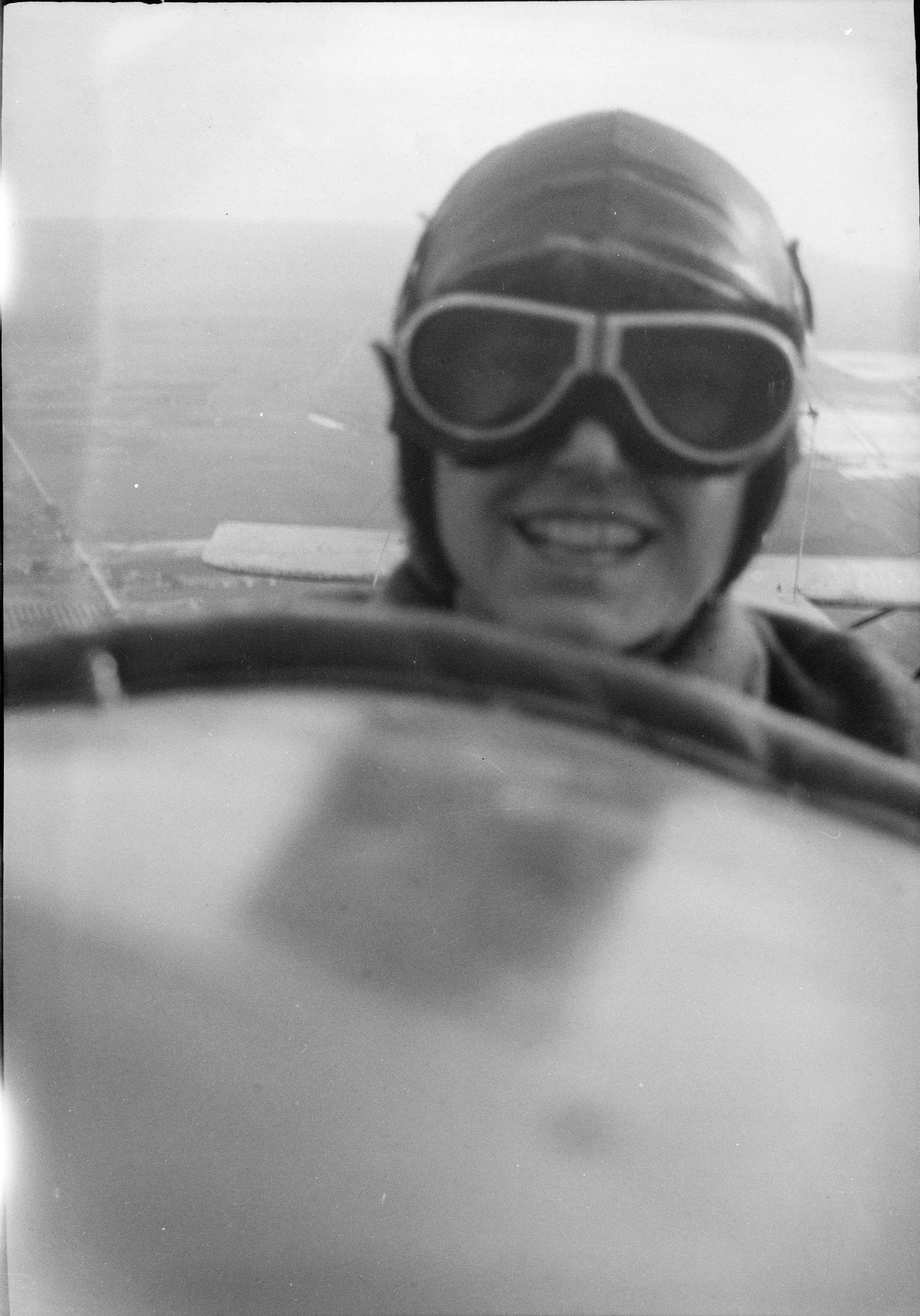 Image of Marvel Crosson in plane, c. 1920-1929