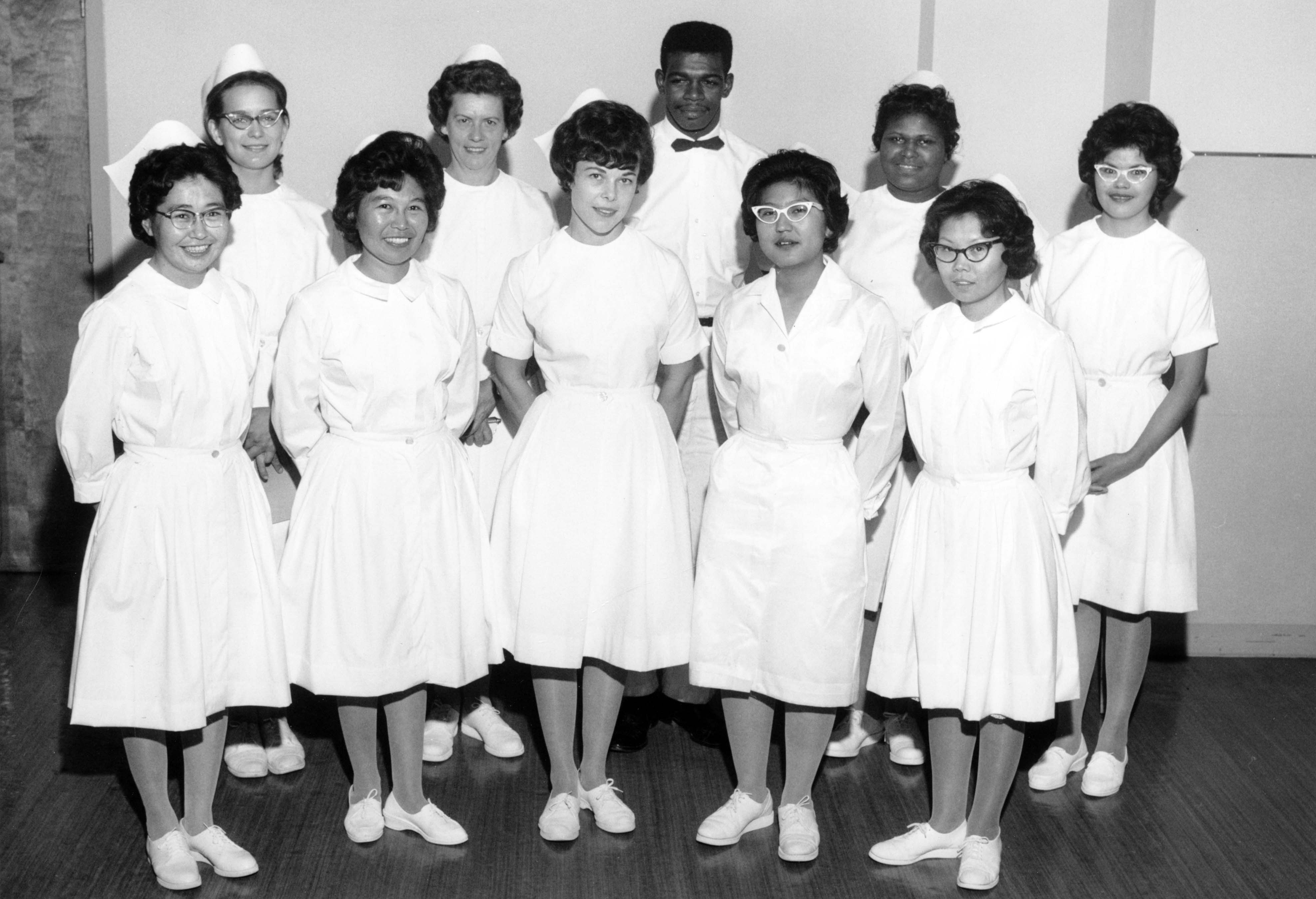 Image of Anchorage Community College practical nurses, graduation, 1964.