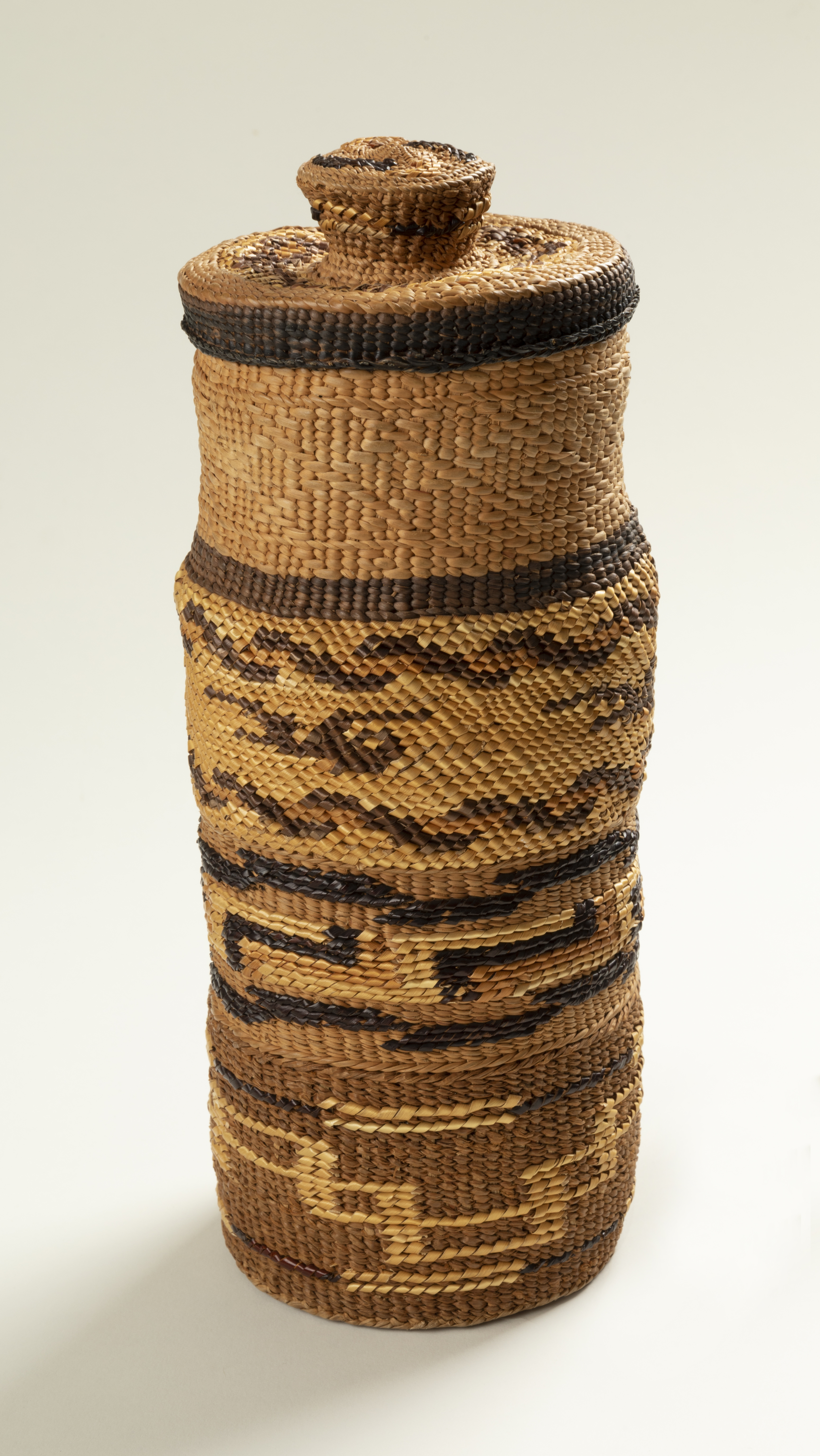 Basket with lid, c. 1978