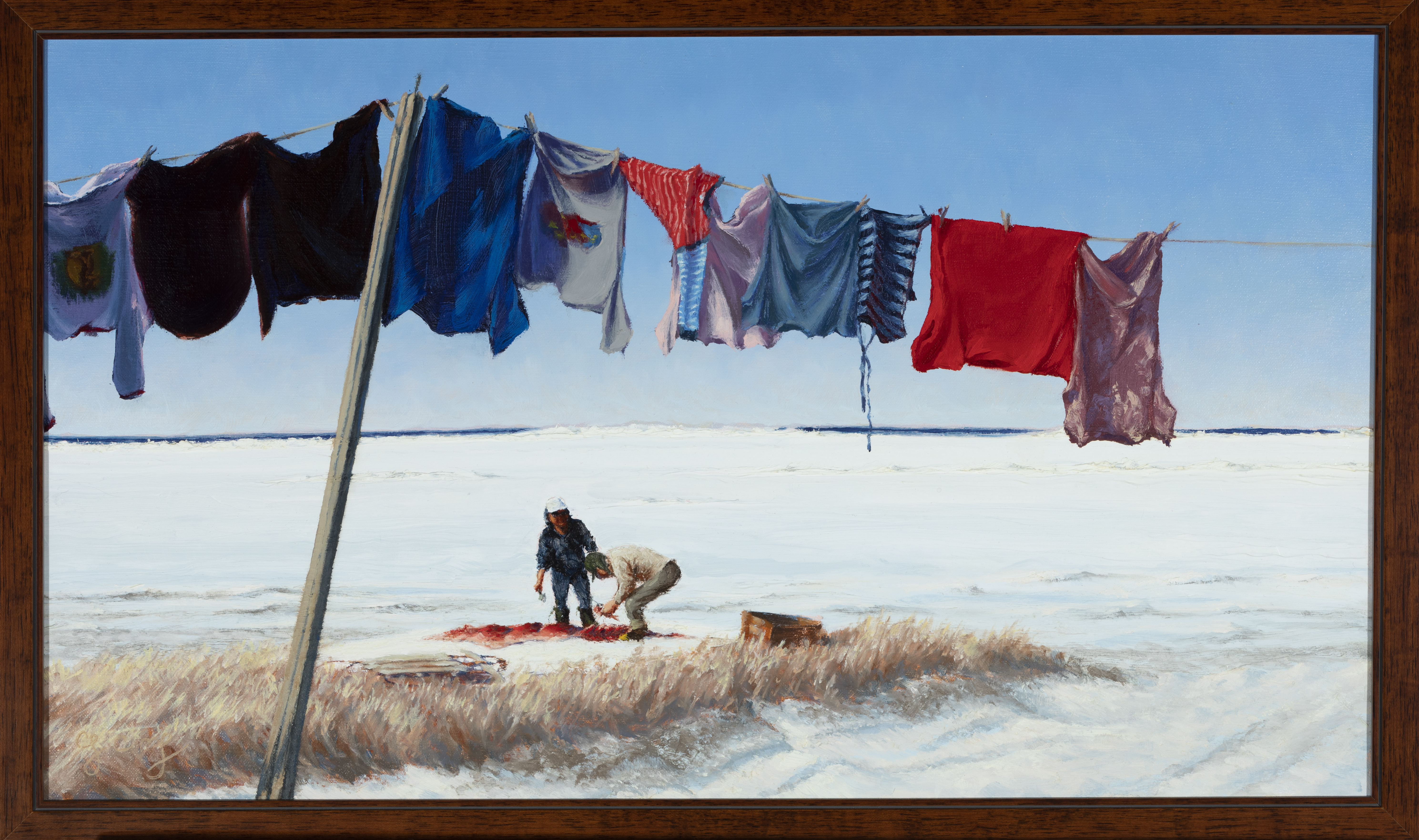 Lena & Pete with the Laundry & the Meat, 2007